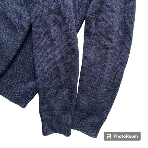 OLD NAVY Men’s Warm  Wool Cotton 1/4 Button Turtleneck Sweater Size M - Picture 4 of 11